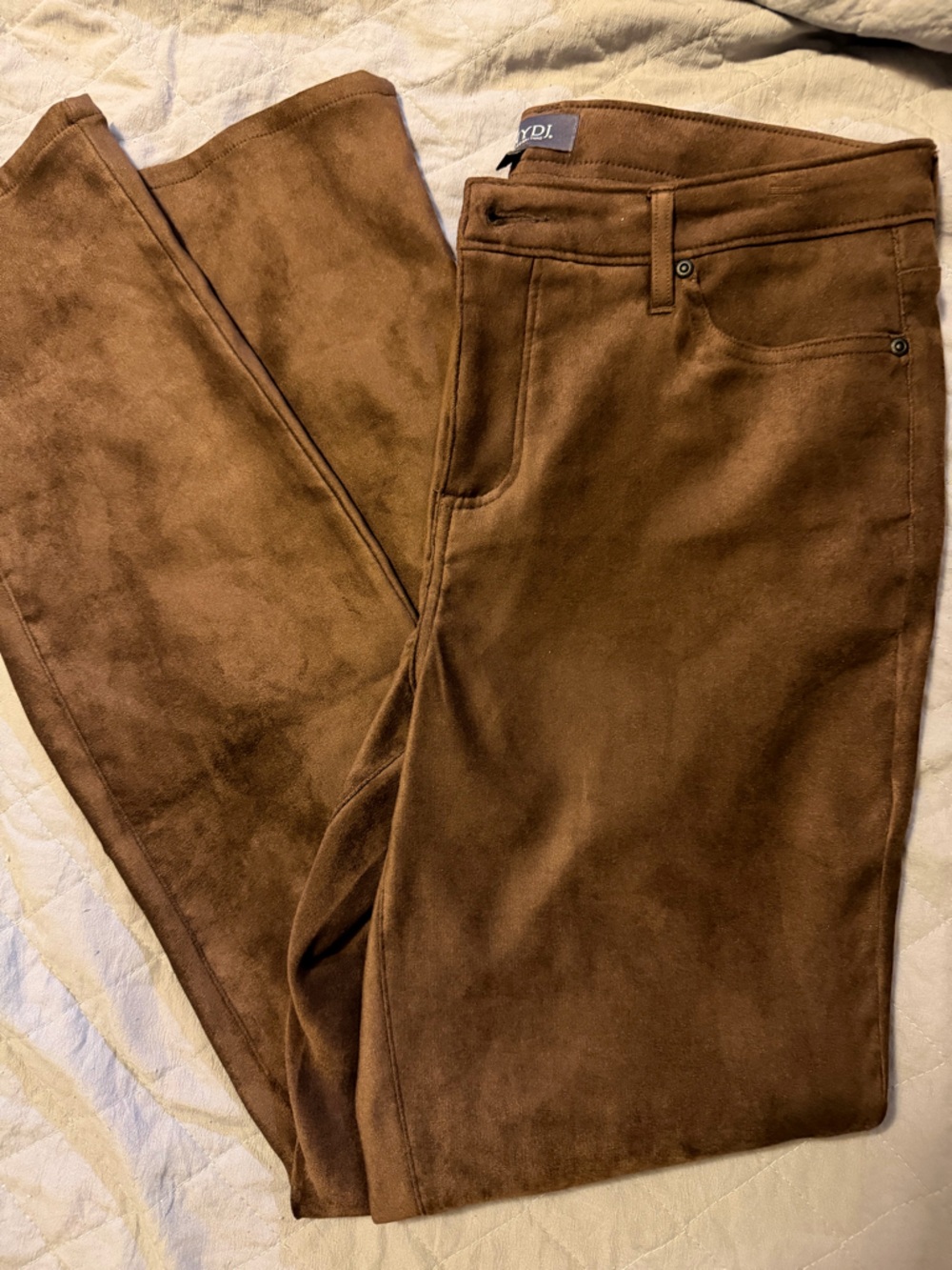 NYDJ women’s Corduroy Pants Sheri Slim Style in Rich Brown